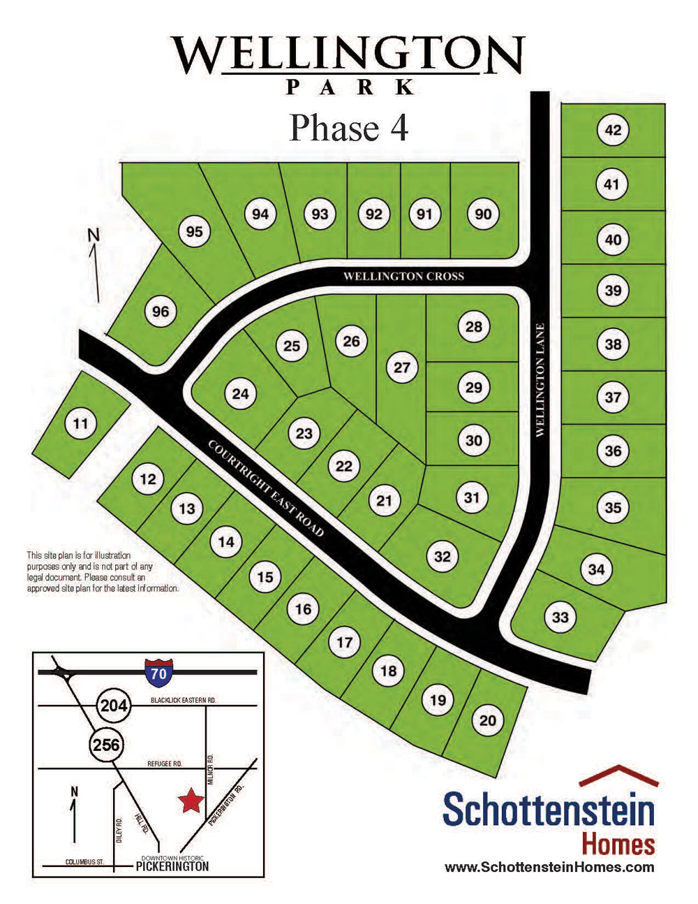 Wellington Park Site Plan | View Available Lots