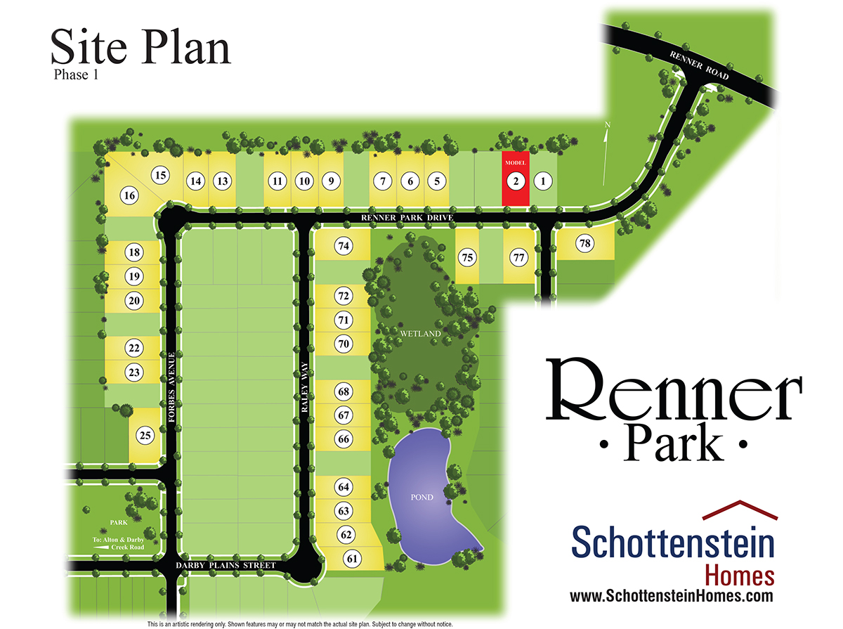 Renner Park Site Plan | View Available Lots